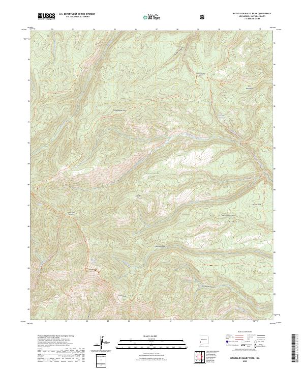 USGS Topographic Map – Mogollon Baldy Peak