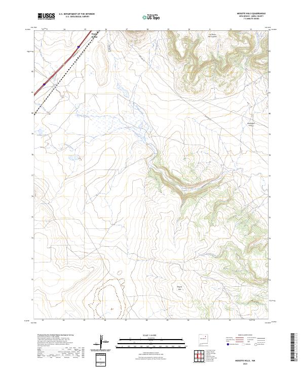USGS Topographic Map – Mogote Hills