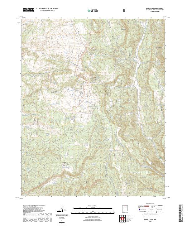 USGS Topographic Map – Mogote Peak
