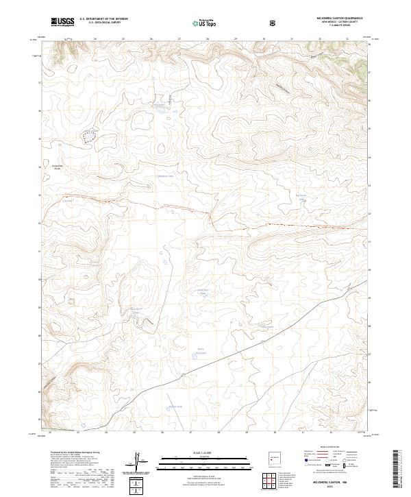 USGS Topographic Map – Mojonera Canyon