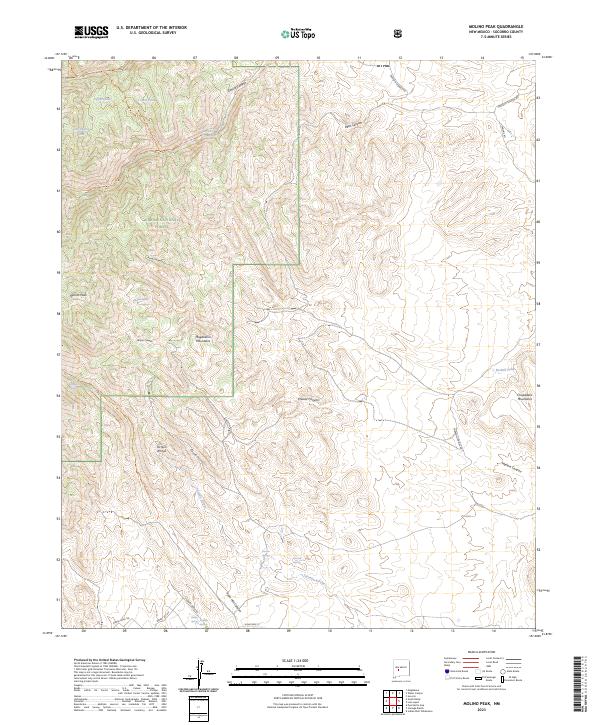 USGS Topographic Map – Molino Peak
