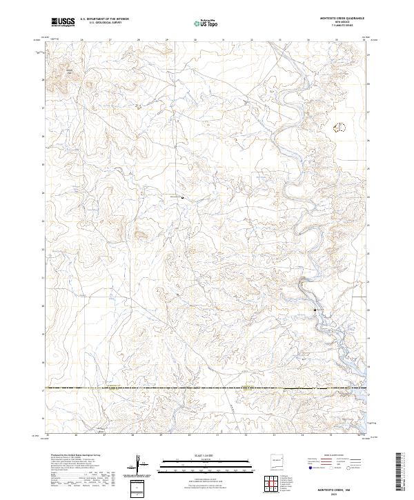 USGS Topographic Map – Montesito Creek