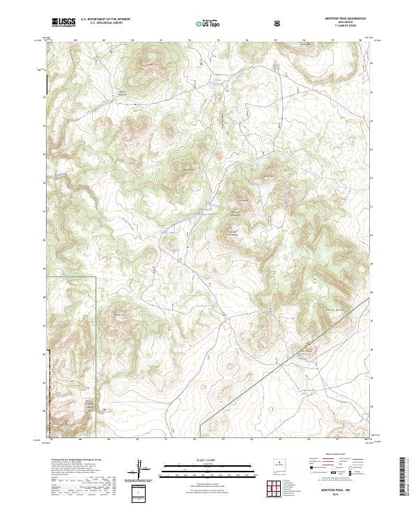 USGS Topographic Map – Montoso Peak