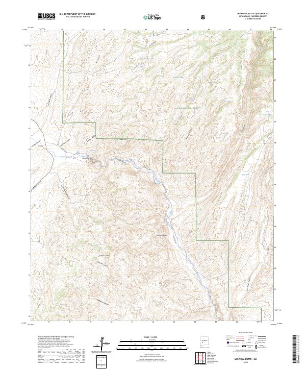 USGS Topographic Map – Montoya Butte