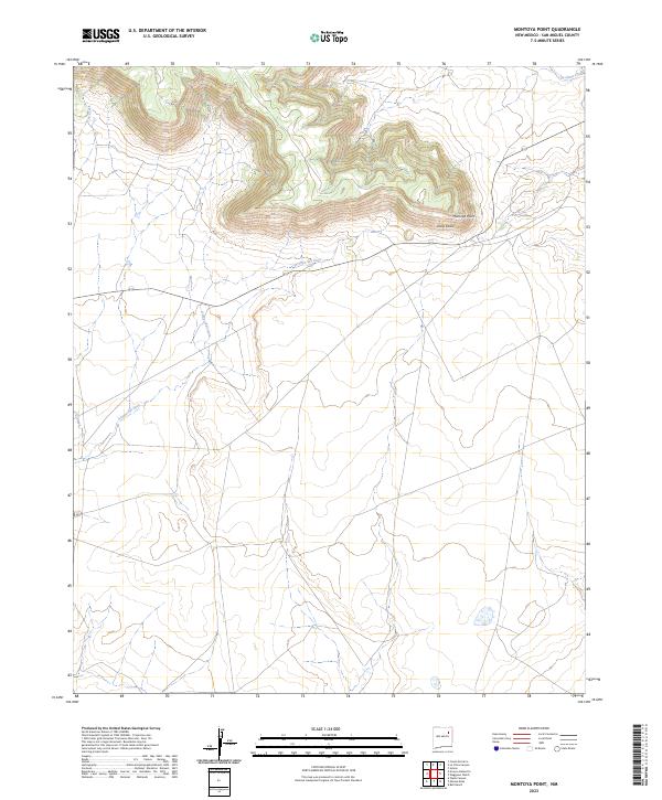 USGS Topographic Map – Montoya Point