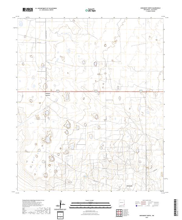 USGS Topographic Map – Monument North
