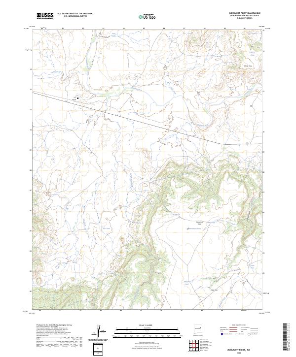 USGS Topographic Map – Monument Point