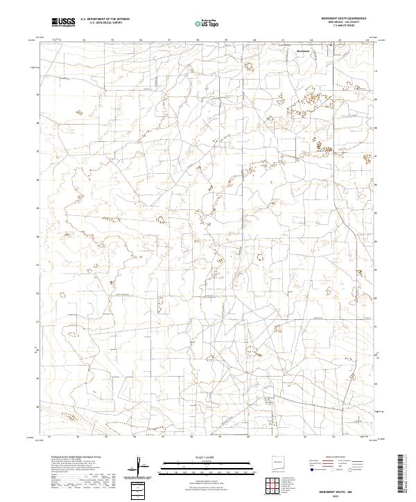 USGS Topographic Map – Monument South