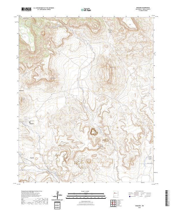 USGS Topographic Map – Moquino
