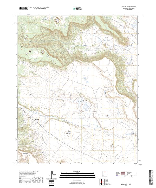 USGS Topographic Map – Mora Ranch