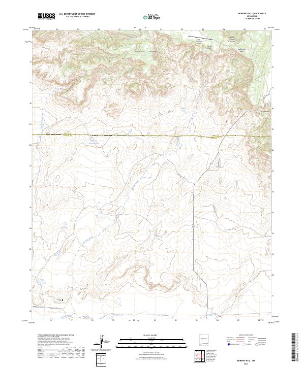 USGS Topographic Map – Moreno Hill