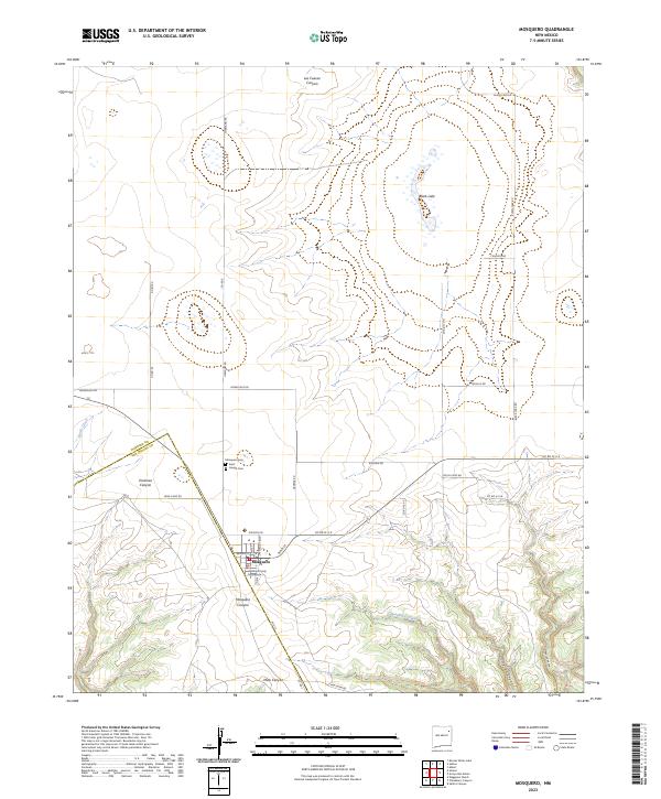 USGS Topographic Map – Mosquero
