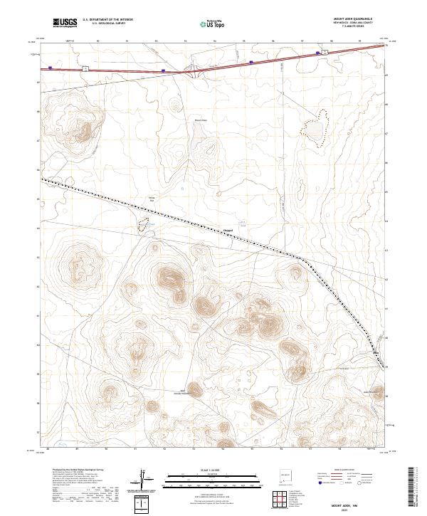 USGS Topographic Map – Mount Aden