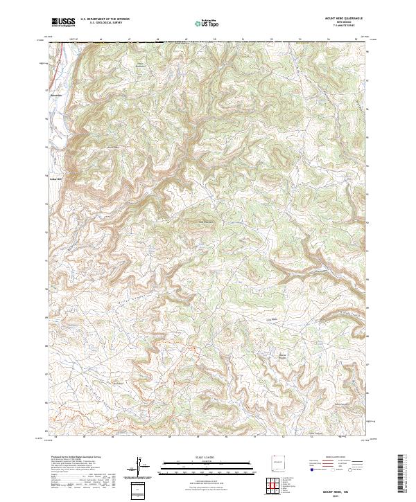 USGS Topographic Map – Mount Nebo