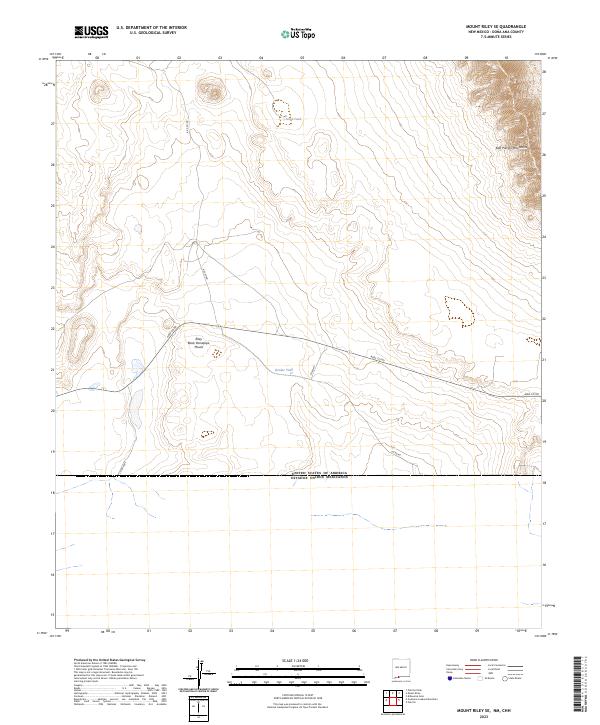 USGS Topographic Map – Mount Riley SE