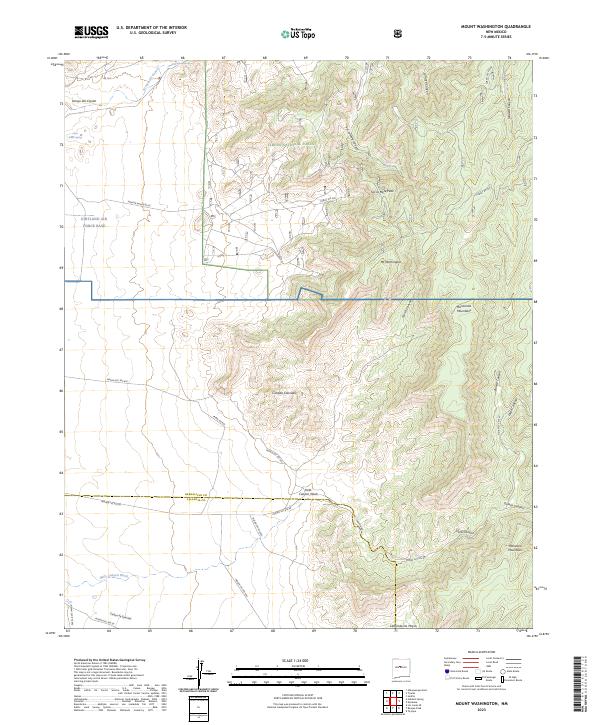 USGS Topographic Map – Mount Washington