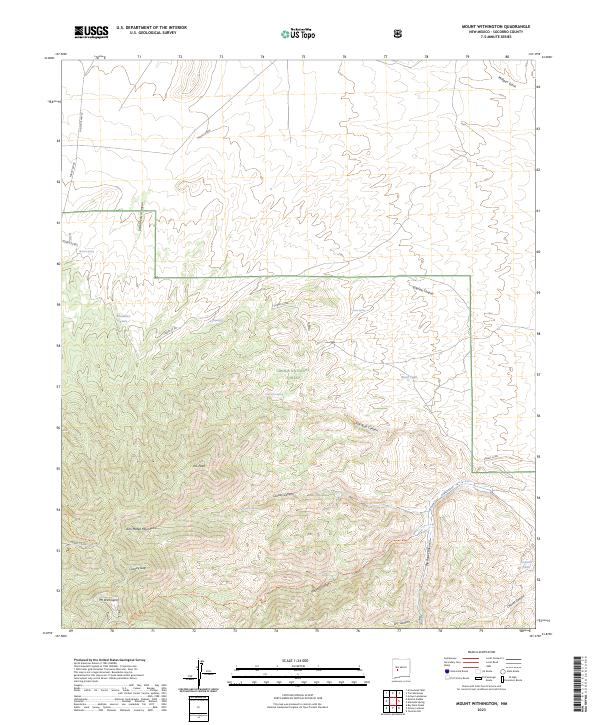 USGS Topographic Map – Mount Withington