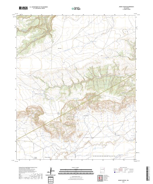 USGS Topographic Map – Muniz Canyon