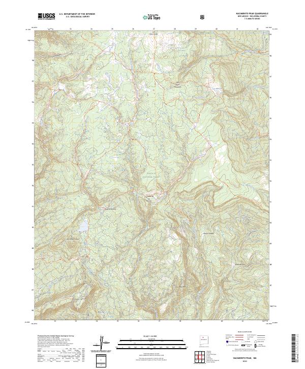USGS Topographic Map – Nacimiento Peak