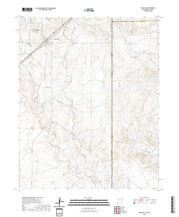 USGS Topographic Map – Nara Visa