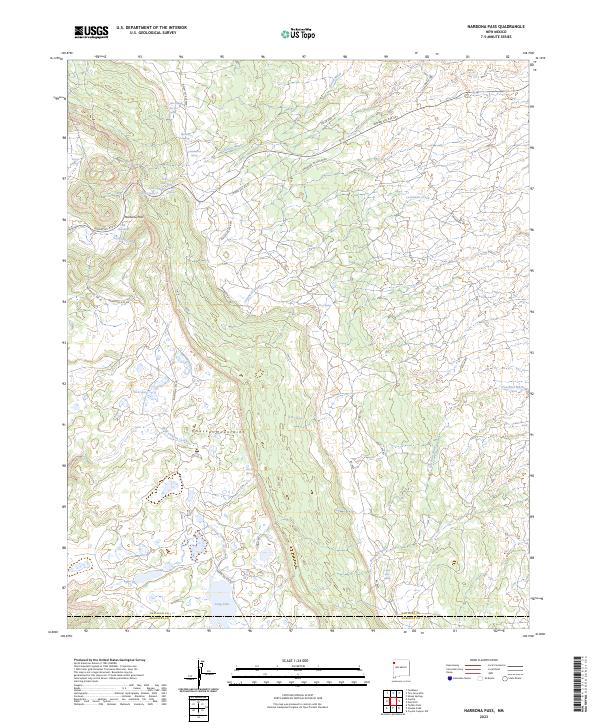 USGS Topographic Map – Narbona Pass