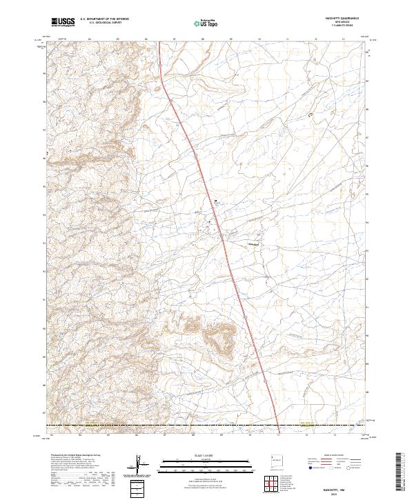 USGS Topographic Map – Naschitti
