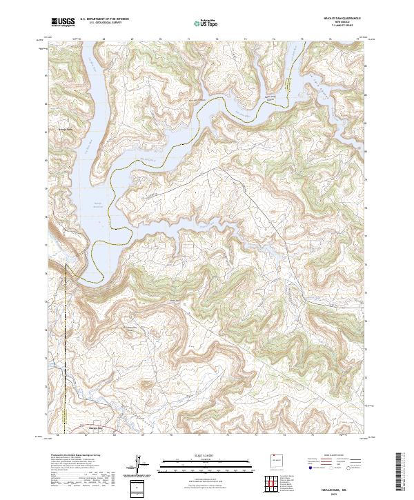 USGS Topographic Map – Navajo Dam
