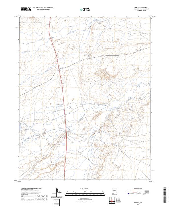 USGS Topographic Map – Newcomb