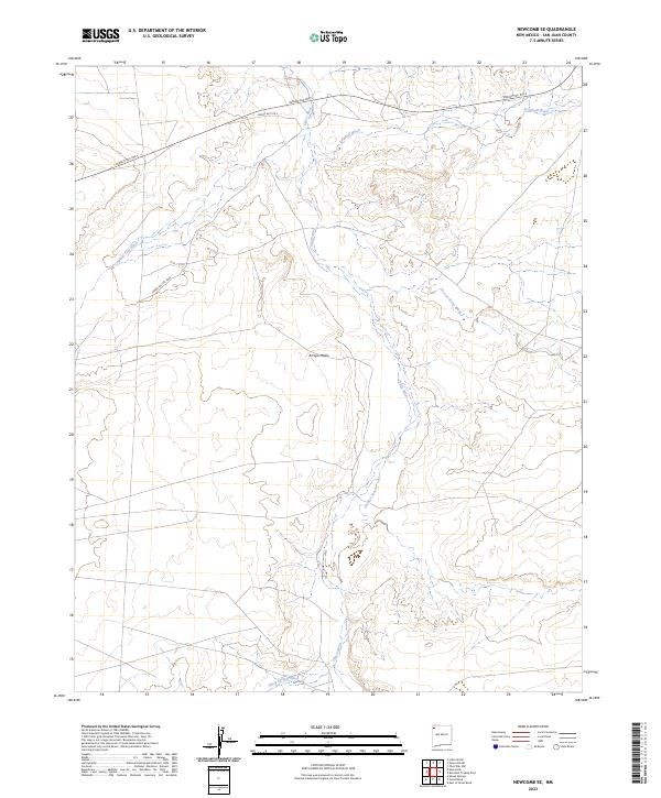 USGS Topographic Map – Newcomb SE