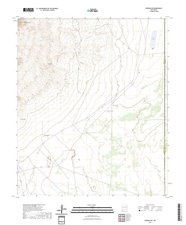 USGS Topographic Map – Newman NW
