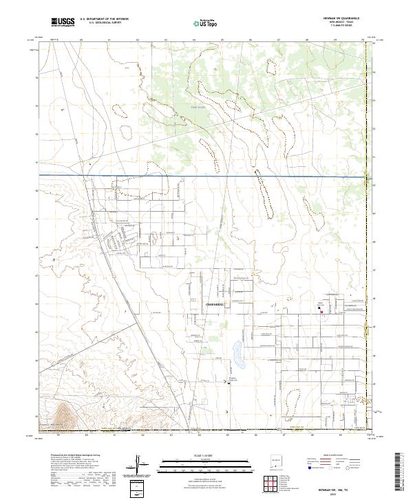 USGS Topographic Map – Newman SW
