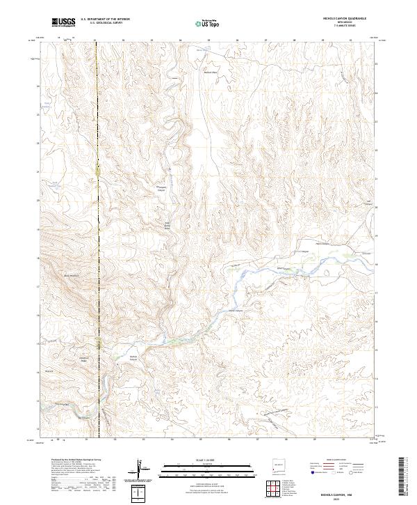 USGS Topographic Map – Nichols Canyon