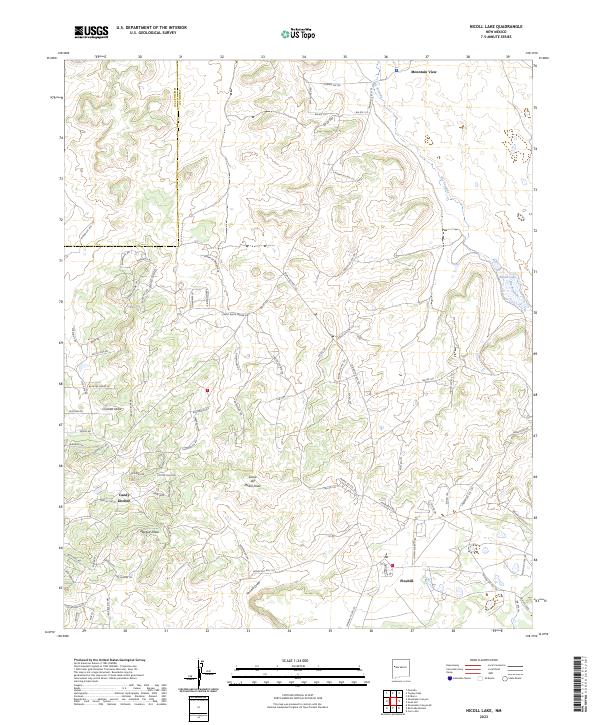 USGS Topographic Map – Nicoll Lake