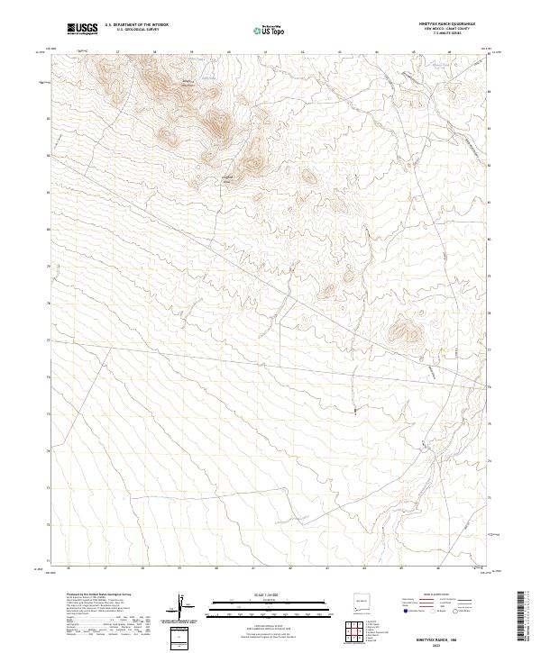 USGS Topographic Map – Ninetysix Ranch
