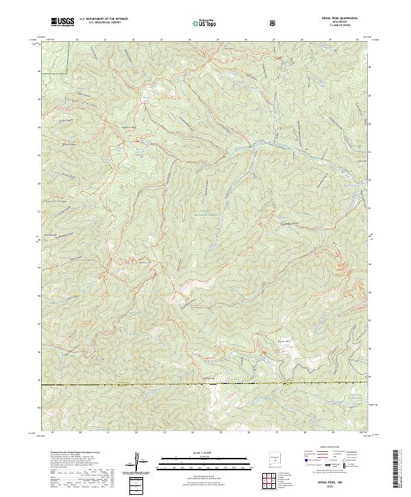USGS Topographic Map – Nogal Peak