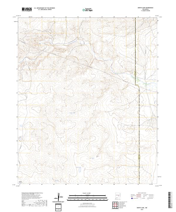USGS Topographic Map – North Lake
