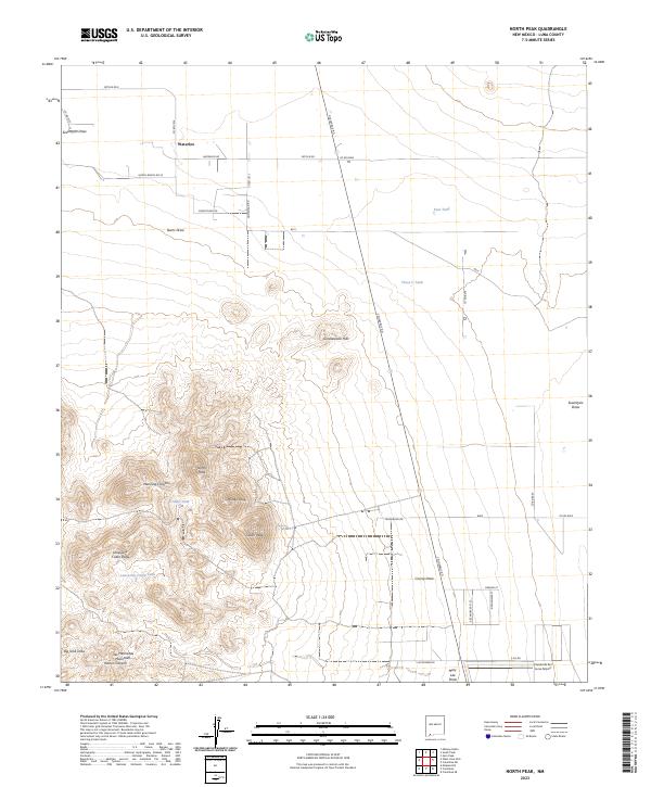 USGS Topographic Map – North Peak