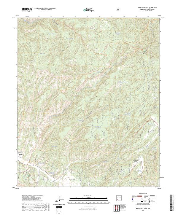 USGS Topographic Map – North Star Mesa