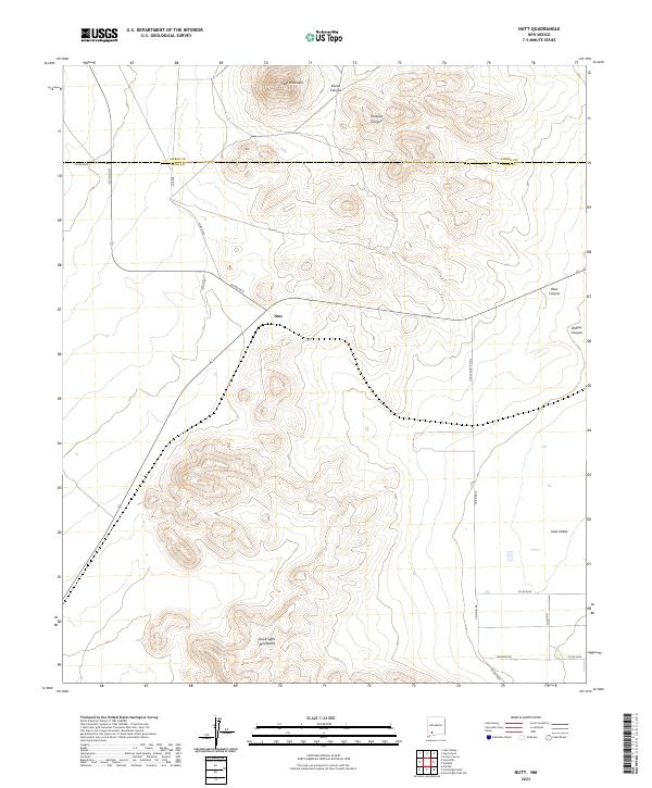 USGS Topographic Map – Nutt