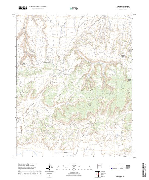 USGS Topographic Map – Oak Spring