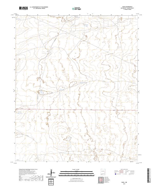 USGS Topographic Map – Oasis