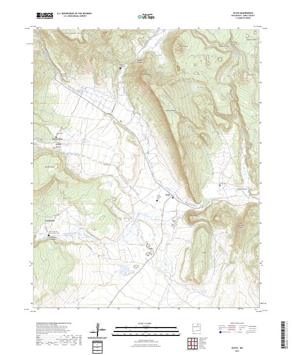 USGS Topographic Map – Ocate