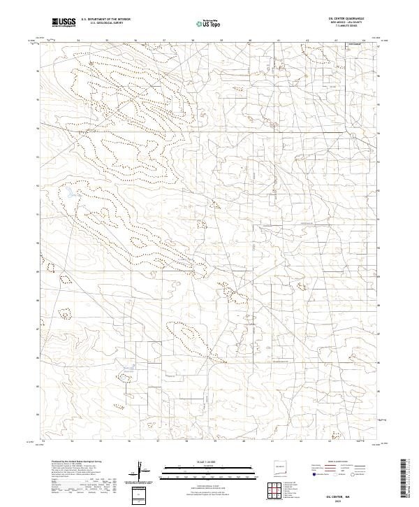 USGS Topographic Map – Oil Center