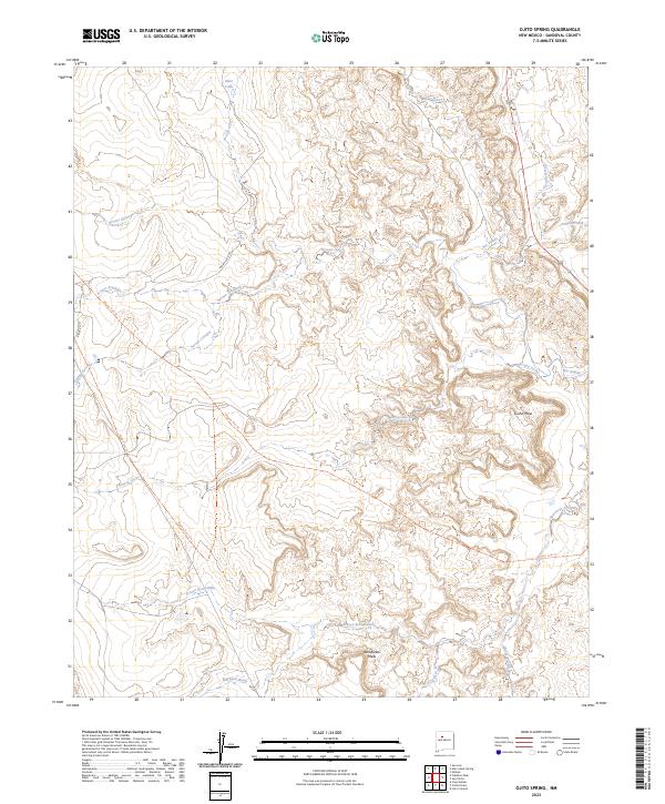 USGS Topographic Map – Ojito Spring