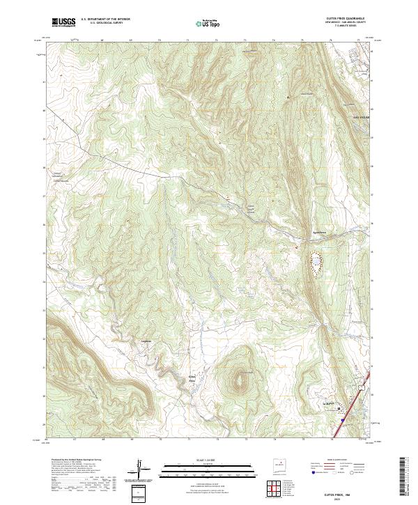 USGS Topographic Map – Ojitos Frios