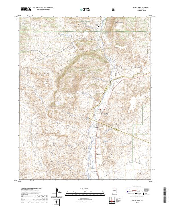 USGS Topographic Map – Ojo Caliente
