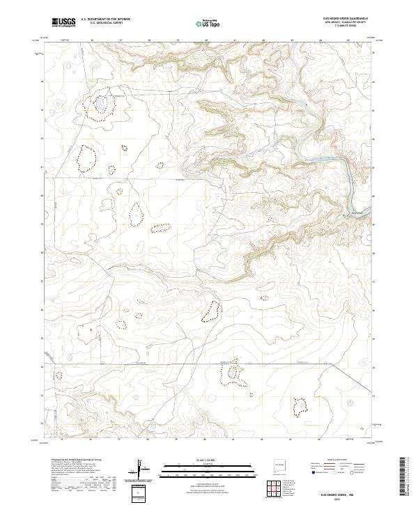 USGS Topographic Map – Ojo Negro Creek