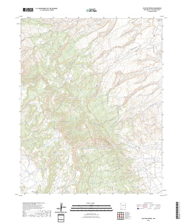 USGS Topographic Map – Old Pine Spring