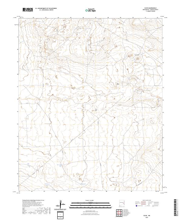 USGS Topographic Map – Olive