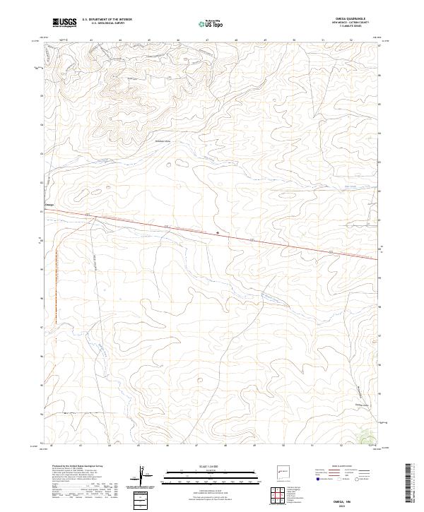 USGS Topographic Map – Omega